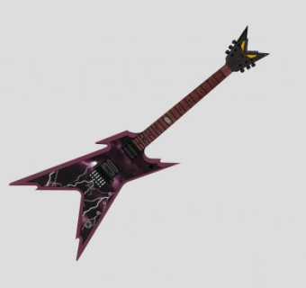 电吉他弦乐器SU模型下载_sketchup草图大师SKP模型