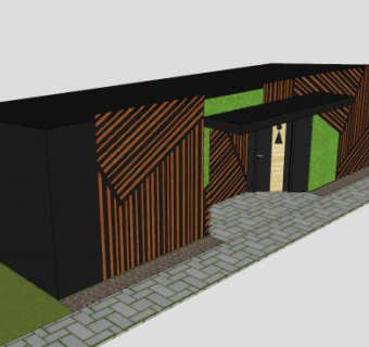 现代公厕厕所sketchup模型下载_sketchup草图大师SKP模型