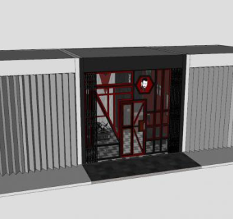 理发店发廊SU模型下载_sketchup草图大师SKP模型