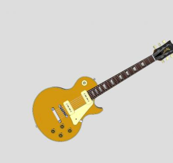 弦乐器电吉他SU模型下载_sketchup草图大师SKP模型