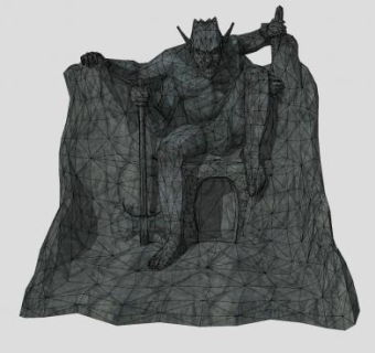 鬼斧神工雕塑SU模型下载_sketchup草图大师SKP模型