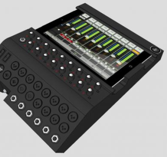 黑色调音台SU模型下载_sketchup草图大师SKP模型