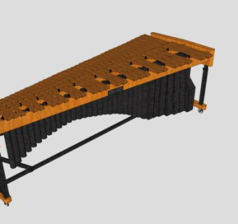 马林巴SU模型下载_sketchup草图大师SKP模型