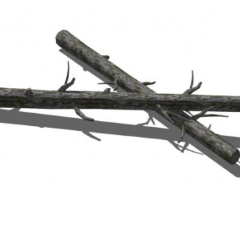 枯木树SU模型下载_sketchup草图大师SKP模型