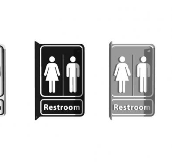 厕所标志SU模型下载_sketchup草图大师SKP模型