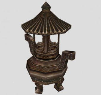 中式香炉SU模型下载_sketchup草图大师SKP模型