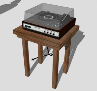 打碟机SU模型下载_sketchup草图大师SKP模型