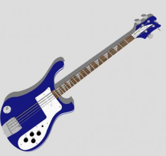 紫色贝斯SU模型下载_sketchup草图大师SKP模型