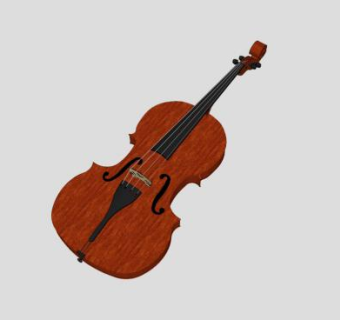 小提琴乐器SU模型下载_sketchup草图大师SKP模型