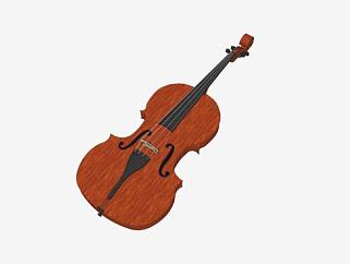 小提琴乐器SU模型下载_sketchup草图大师SKP模型