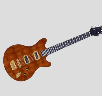 吉他弹拨乐器SU模型下载_sketchup草图大师SKP模型