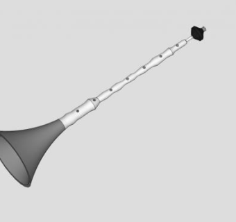 唢呐乐器SU模型下载_sketchup草图大师SKP模型