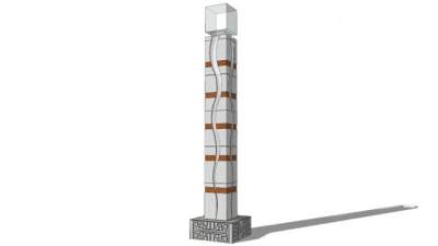 新中式石造户外灯SU模型下载_sketchup草图大师SKP模型