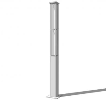 现代简约道路景观灯SU模型下载_sketchup草图大师SKP模型