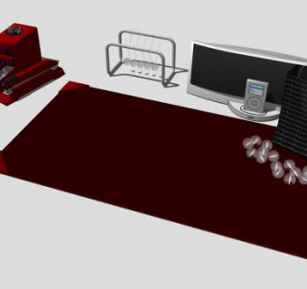 多种桌上文具SU模型下载_sketchup草图大师SKP模型