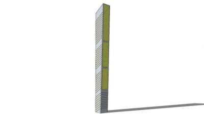 现代LED景观灯SU模型下载_sketchup草图大师SKP模型