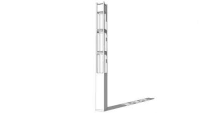 简约LED庭院灯SU模型下载_sketchup草图大师SKP模型