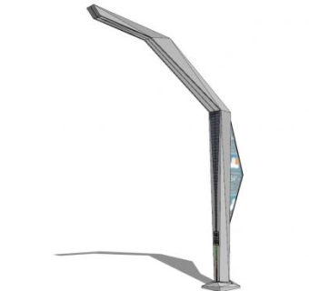 现代智能道路景观灯SU模型下载_sketchup草图大师SKP模型