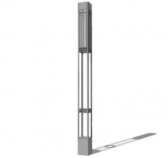 现代简约LED户外灯SU模型下载_sketchup草图大师SKP模型