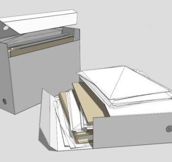 盒装打印纸SU模型下载_sketchup草图大师SKP模型
