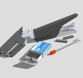 订书机和订书钉SU模型下载_sketchup草图大师SKP模型