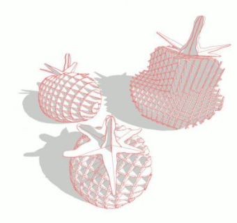番茄西红柿工艺品雕塑SU模型下载_sketchup草图大师SKP模型