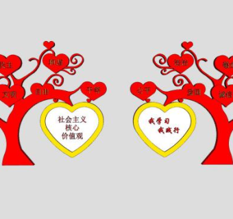 党建宣传栏sketchup模型下载_sketchup草图大师SKP模型