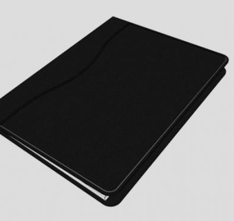 黑色皮面本SU模型下载_sketchup草图大师SKP模型