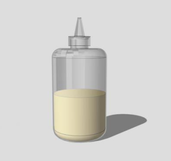 大瓶胶水SU模型下载_sketchup草图大师SKP模型