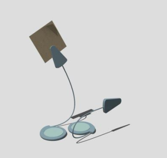 淡蓝色便签支架夹子SU模型下载_sketchup草图大师SKP模型