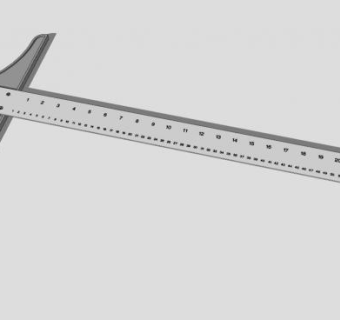 铁尺子SU模型下载_sketchup草图大师SKP模型