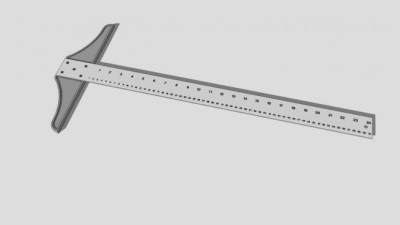 铁尺子SU模型下载_sketchup草图大师SKP模型