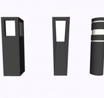 景观地灯SU模型下载_sketchup草图大师SKP模型