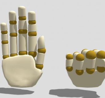 拳头手掌SU模型下载_sketchup草图大师SKP模型