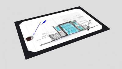 设计稿设计图纸SU模型下载_sketchup草图大师SKP模型