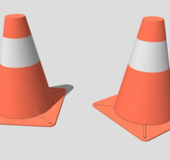 交通锥路标SU模型下载_sketchup草图大师SKP模型
