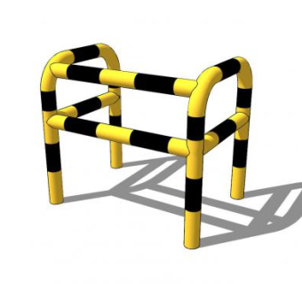 施工护栏SU模型下载_sketchup草图大师SKP模型