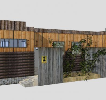 生态卫生间厕所SU模型下载_sketchup草图大师SKP模型