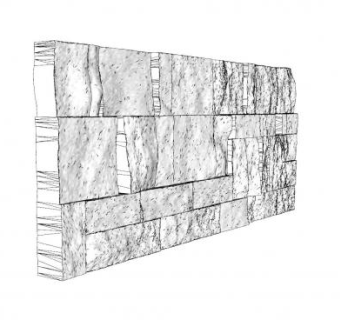 破损的石墙墙壁SU模型下载_sketchup草图大师SKP模型