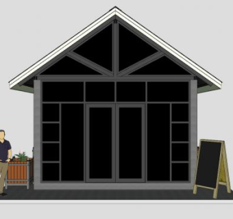 咖啡屋咖啡馆SU模型下载_sketchup草图大师SKP模型