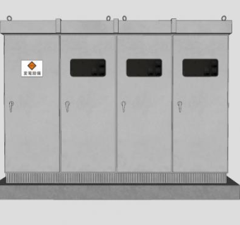 变压器电箱SU模型下载_sketchup草图大师SKP模型