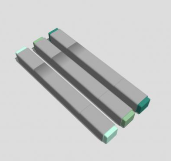 绿色系荧光笔SU模型下载_sketchup草图大师SKP模型