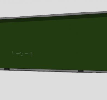 教室黑板SU模型下载_sketchup草图大师SKP模型