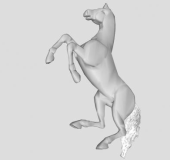 白马雕塑SU模型下载_sketchup草图大师SKP模型