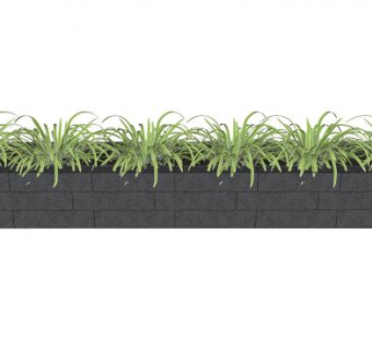 花箱花坛花池装饰SU模型下载_sketchup草图大师SKP模型