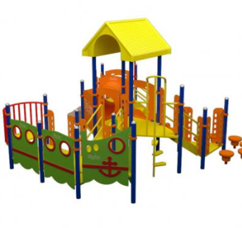 儿童游乐设施滑梯sketchup模型下载_sketchup草图大师SKP模型