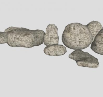 石头岩石SU模型下载_sketchup草图大师SKP模型