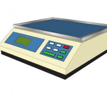 电子秤设备SU模型下载_sketchup草图大师SKP模型