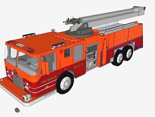 消防车<em>救援车</em>SU模型_su模型下载 草图大师模型_SKP模型