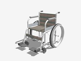 <em>轮椅</em>SU模型下载_sketchup草图大师SKP模型